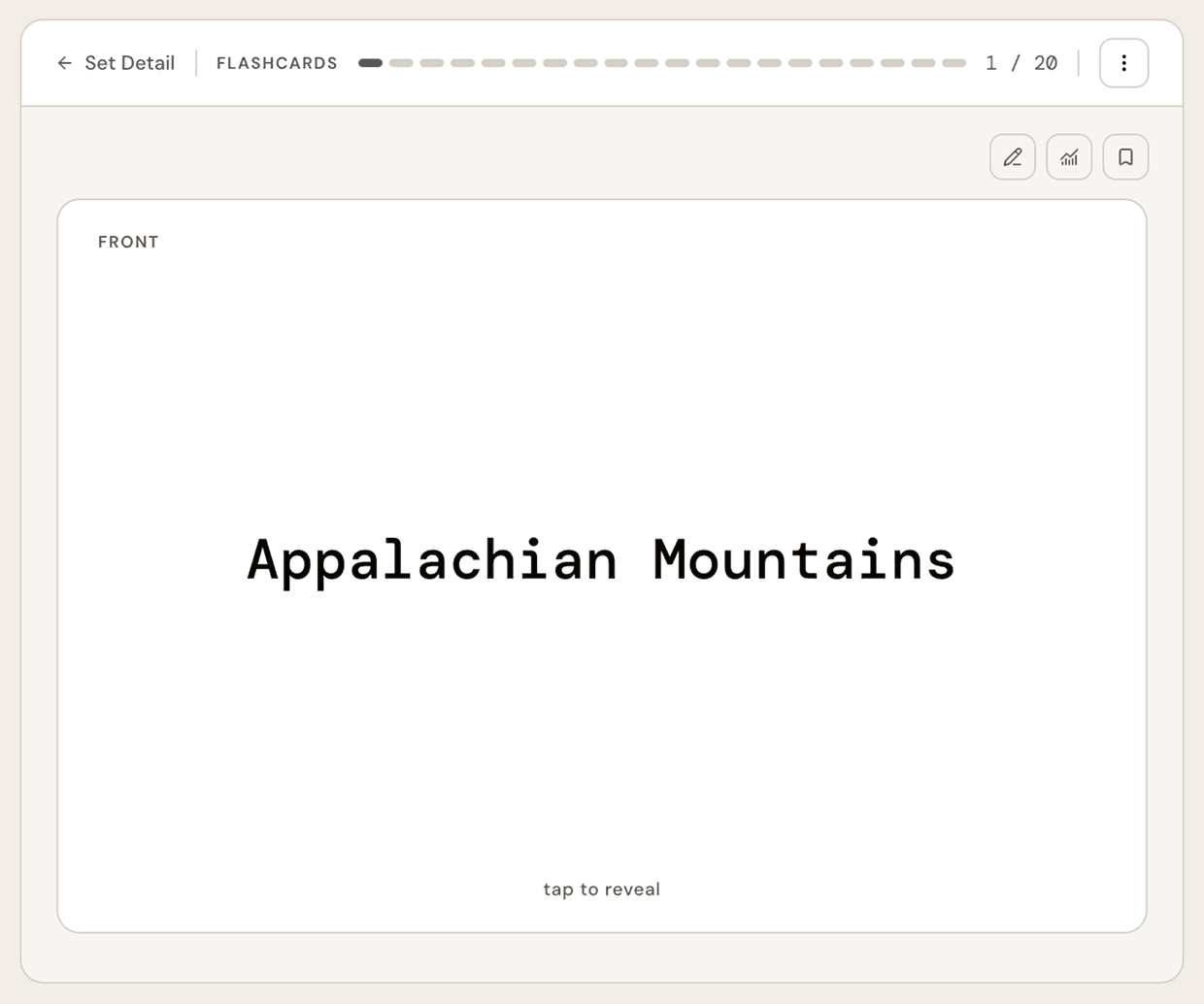 Flashcard challenge in qram